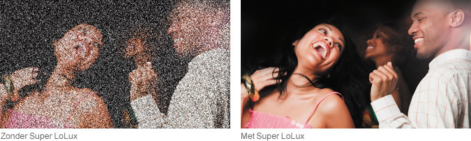 Zonder Super LoLux>Met  Super LoLux