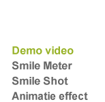 Demo video Smile meter / Smile Shot / Animatie effect