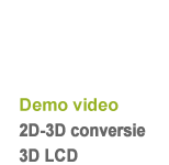 Demo video 2D-3D conversie 3D LCD