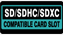 SD/SDHC/SDXC compatibel card slot