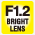 Lichtsterke F1.2 lens voor uitstekende opnames, ook bij weinig licht