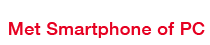 Met Smartphone of PC