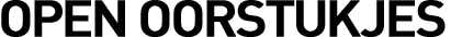 OPEN OORSTUKJES